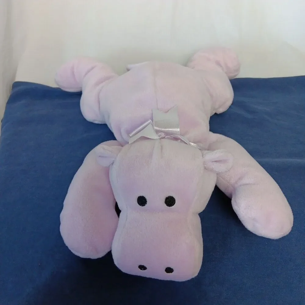 Ty Pillow Pals Plush Pastel Green Beaver Purple Hippo Pink Rabbit Orange Tiger